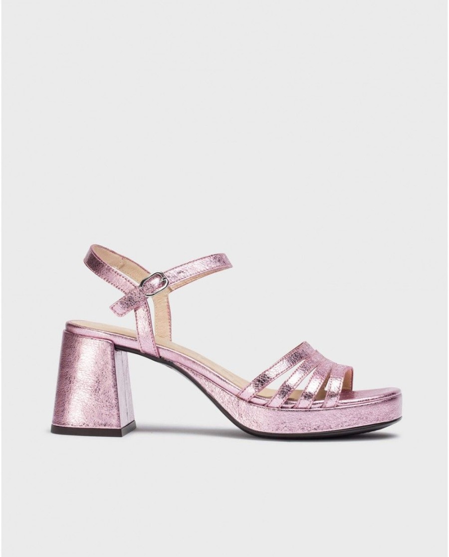 Wonders Pink Zaida Heeled Sandals | Heels