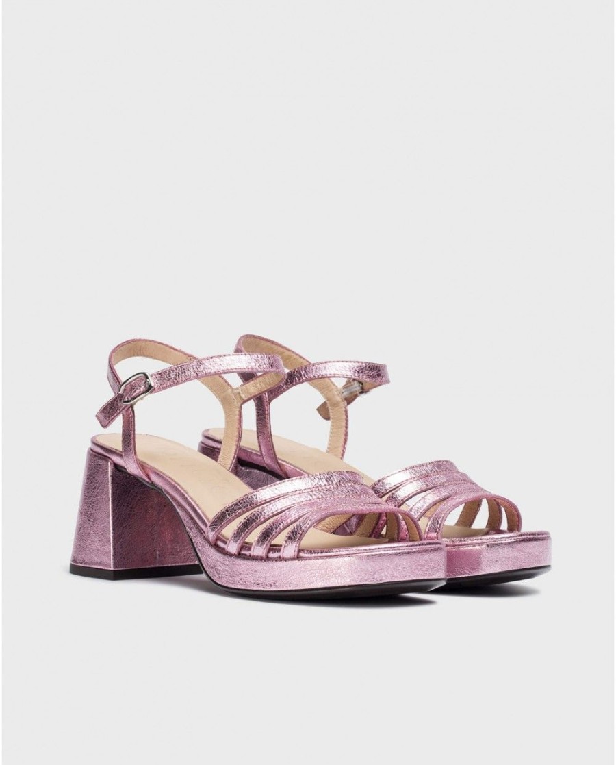 Wonders Pink Zaida Heeled Sandals | Heels