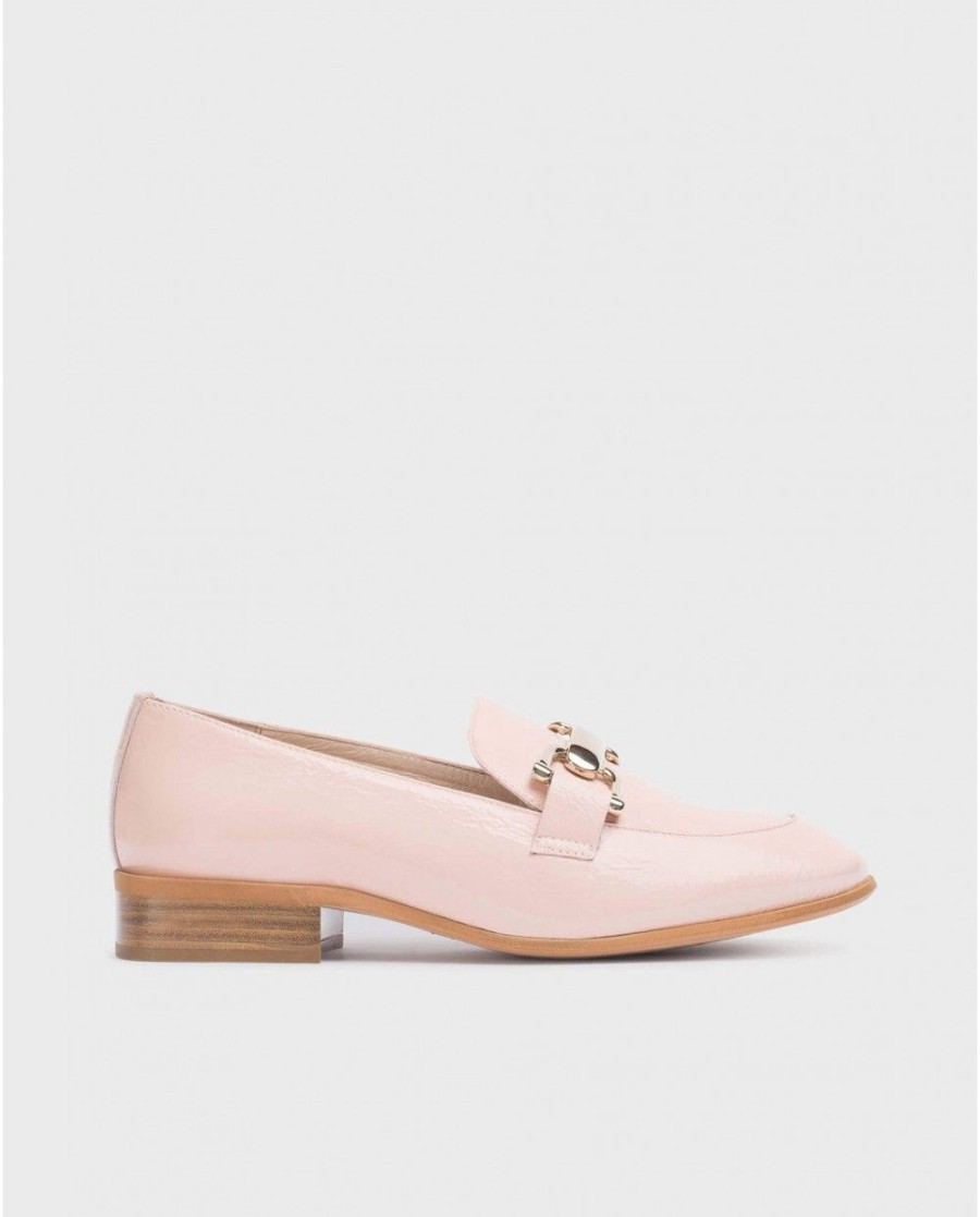 Wonders Pink Ermes Moccasin | Flat Shoes