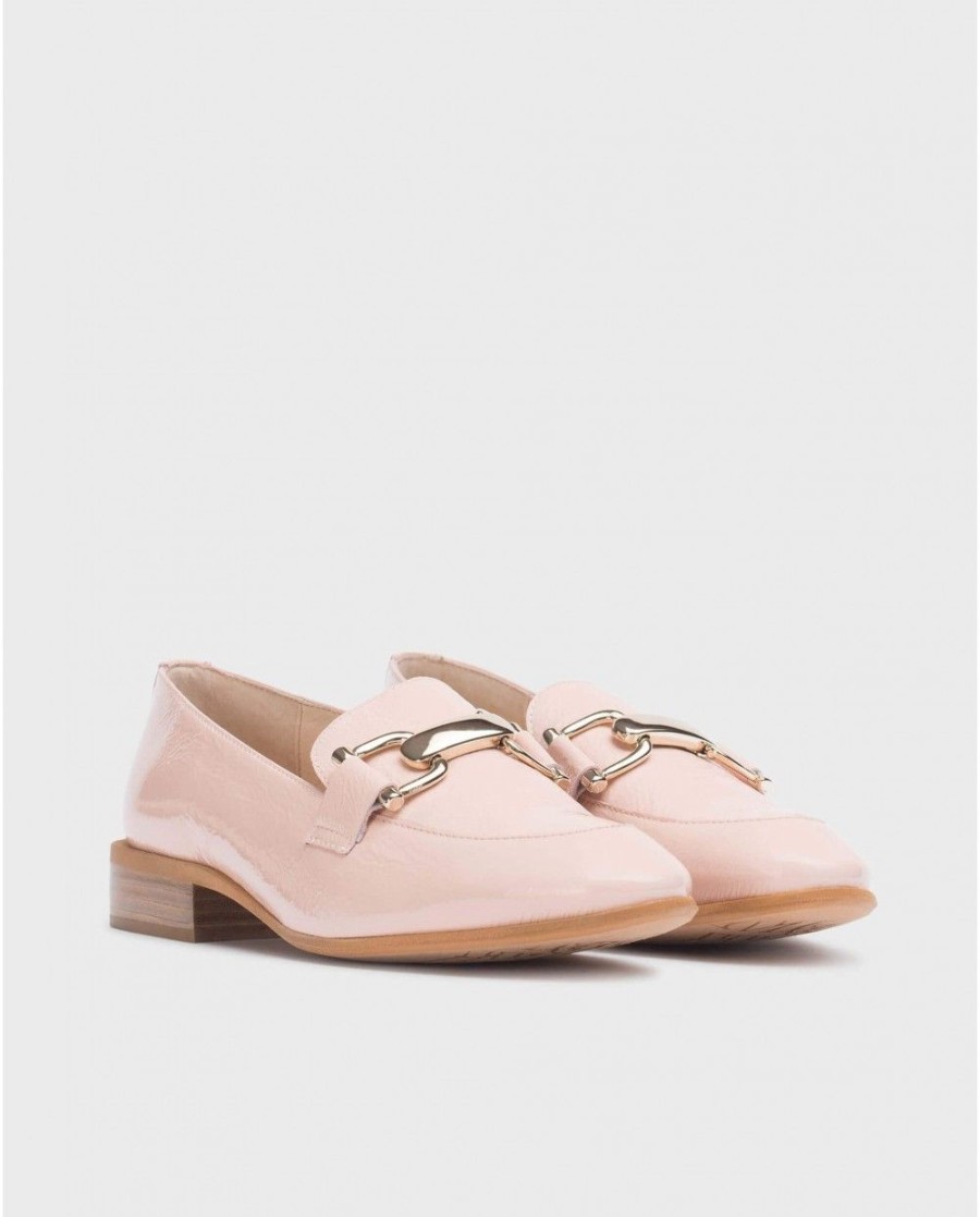 Wonders Pink Ermes Moccasin | Flat Shoes