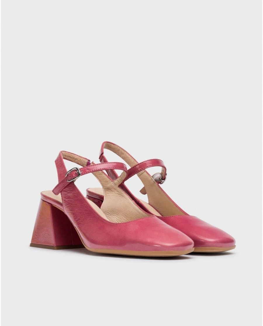 Wonders Pink Jane Slingback Sandals | Heels