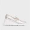 Wonders Silver Bone Moccasin | Wedges