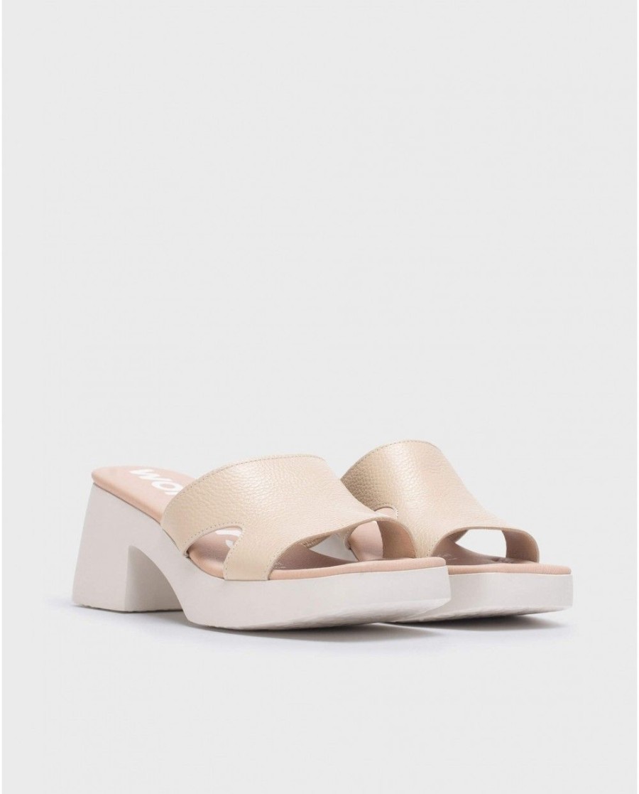 Wonders Beige Motel Sandal | Sandals