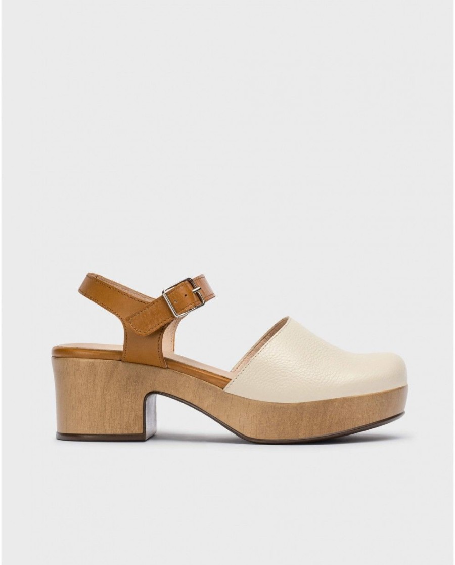 Wonders Cream Amsterdam Clog | Platforms