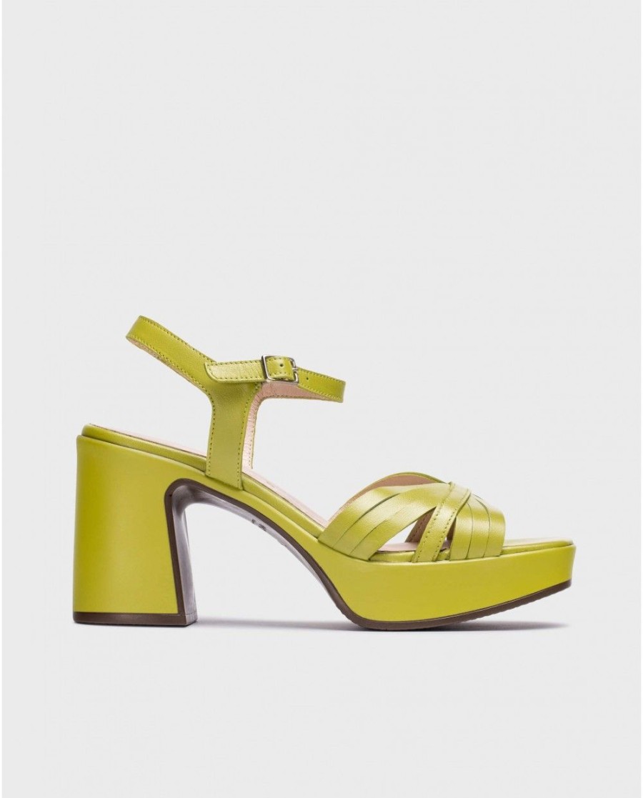 Wonders Green Marisol Sandals | Heels