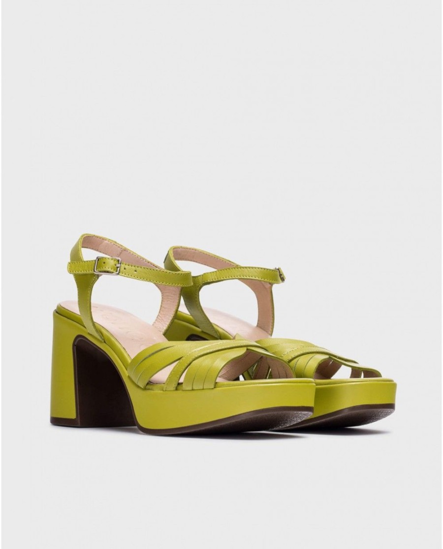 Wonders Green Marisol Sandals | Heels