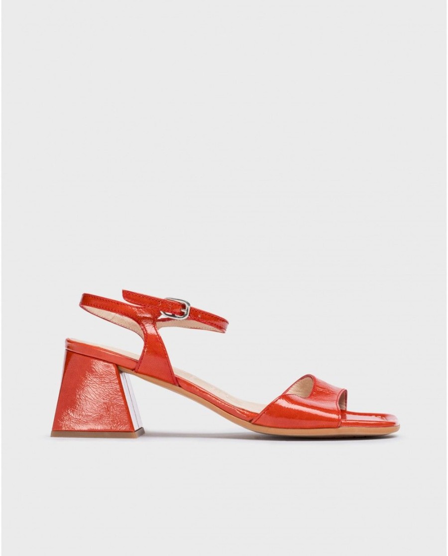 Wonders Red Isabel Heeled Sandals | Heels