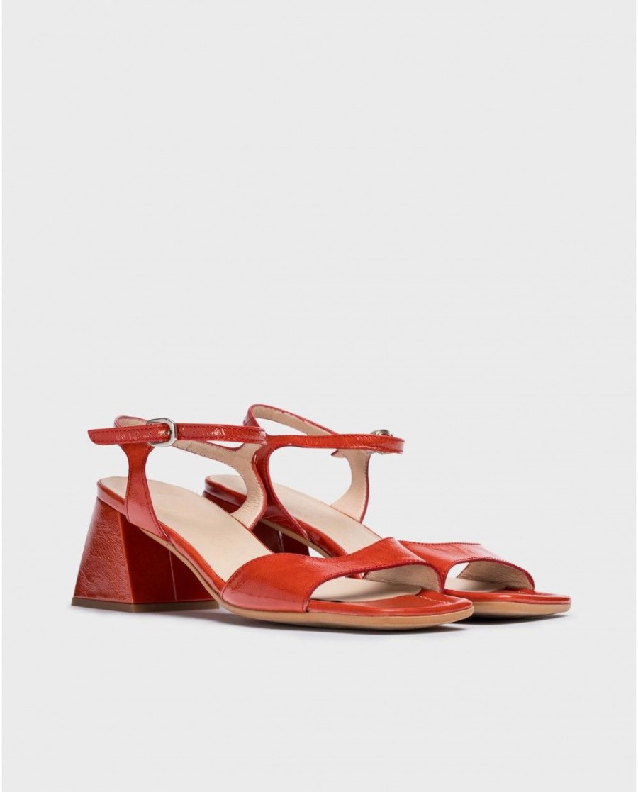 Wonders Red Isabel Heeled Sandals | Heels