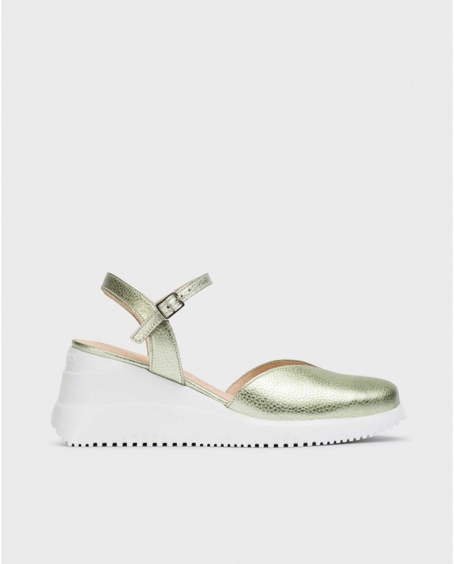 Wonders Metallic Miami Shoe | Wedges