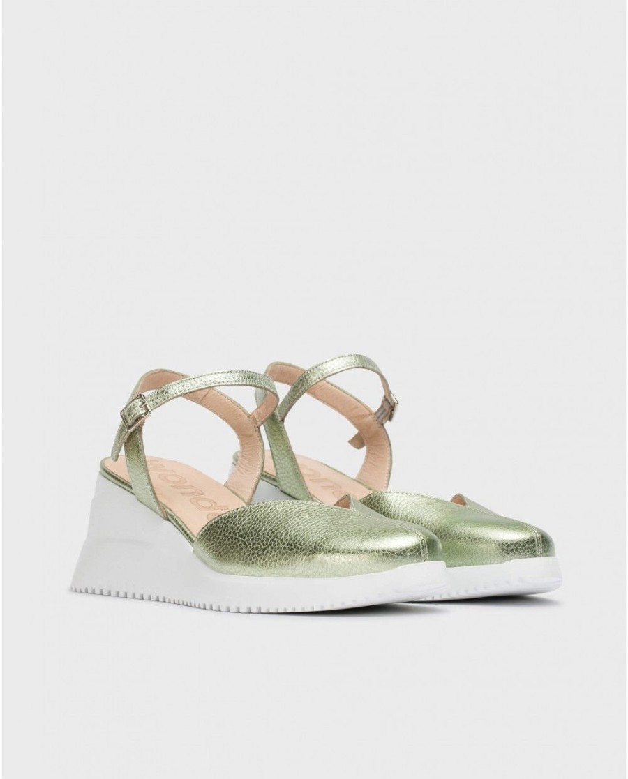 Wonders Metallic Miami Shoe | Wedges