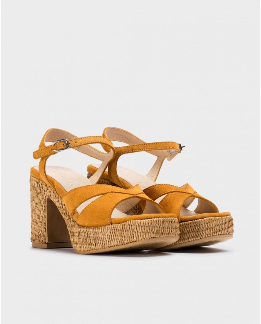 Wonders Orange Giorgia Sandals | Heels