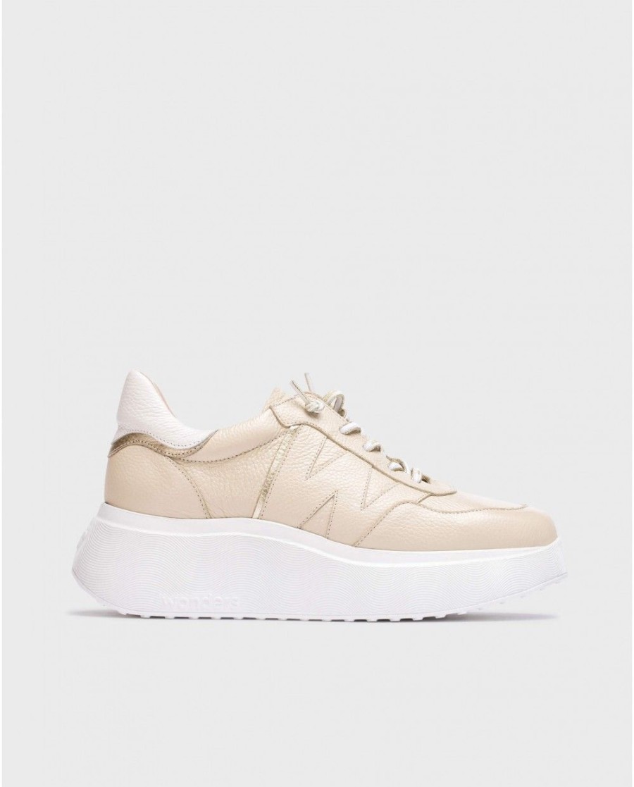 Wonders Cream Roma Snakers | Sneakers