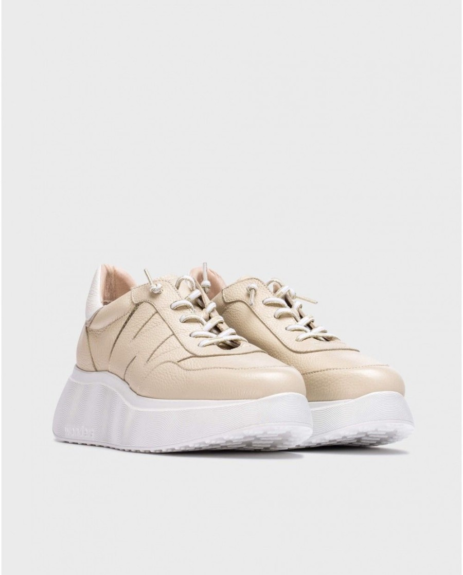 Wonders Cream Roma Snakers | Sneakers