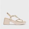 Wonders Platinum Dafne Heleed Sandals | Heels