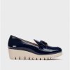 Wonders Blue San Marino Moccasin | Wedges