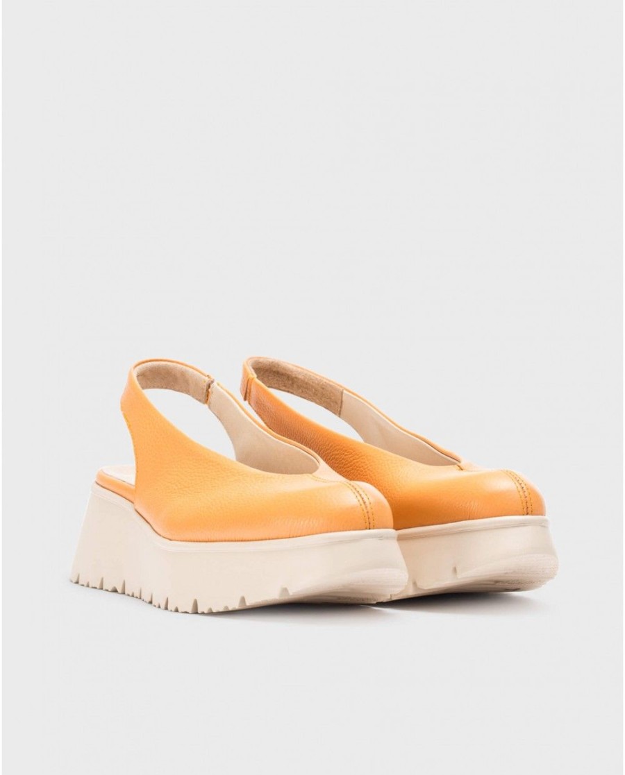 Wonders Orange Zadar Shoes | Platforms