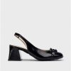 Wonders Black Karla Heeled Sandals | Heels