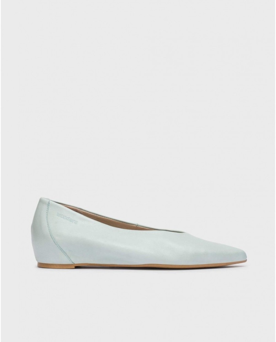 Wonders Blue Triana Ballet Flat | Ballerinas