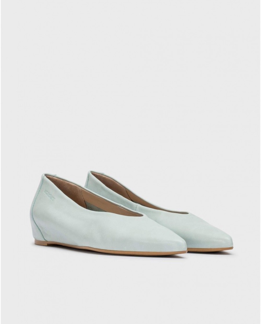 Wonders Blue Triana Ballet Flat | Ballerinas