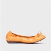 Wonders Naranja Bo Ballet Flat | Flat Shoes