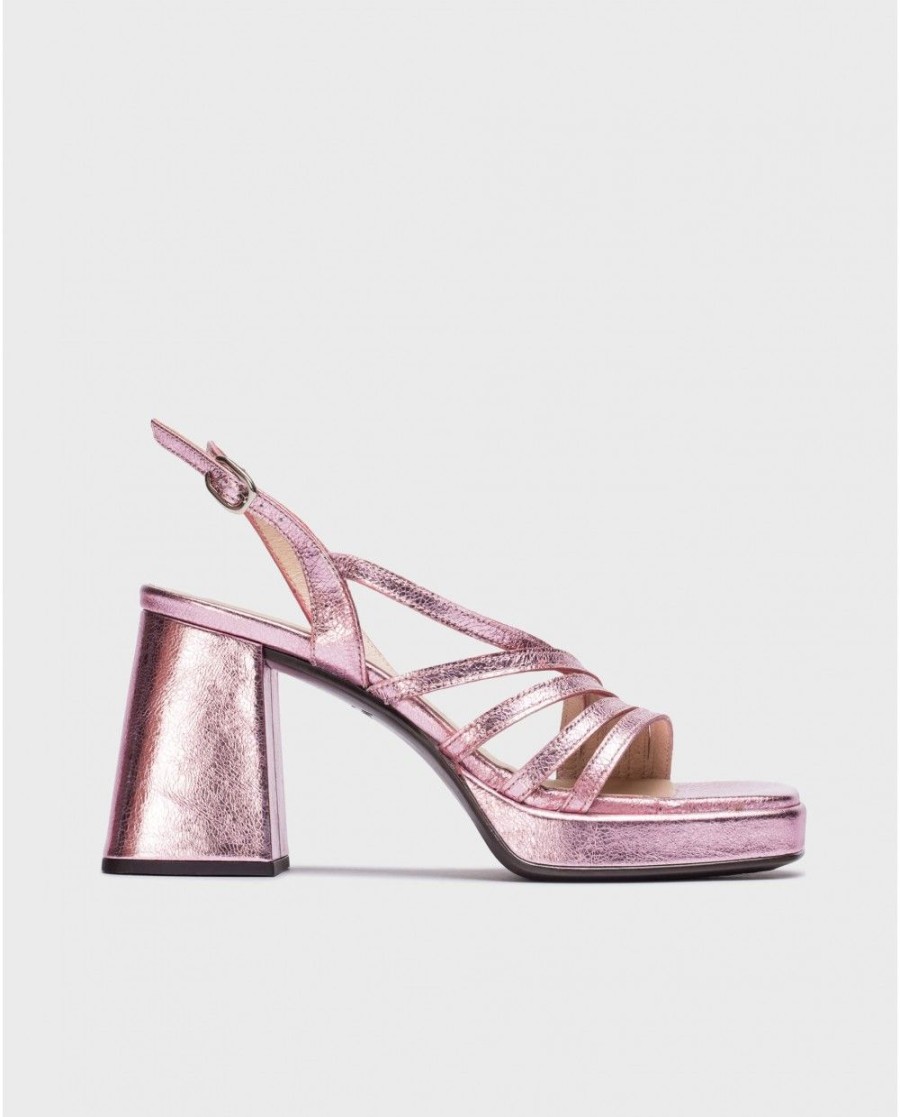 Wonders Pink Garli Sandals | Heels