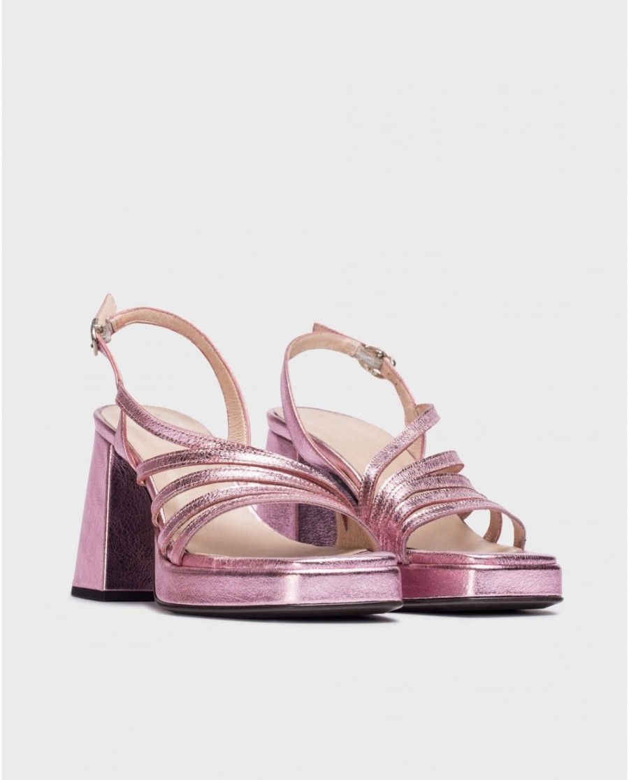 Wonders Pink Garli Sandals | Heels