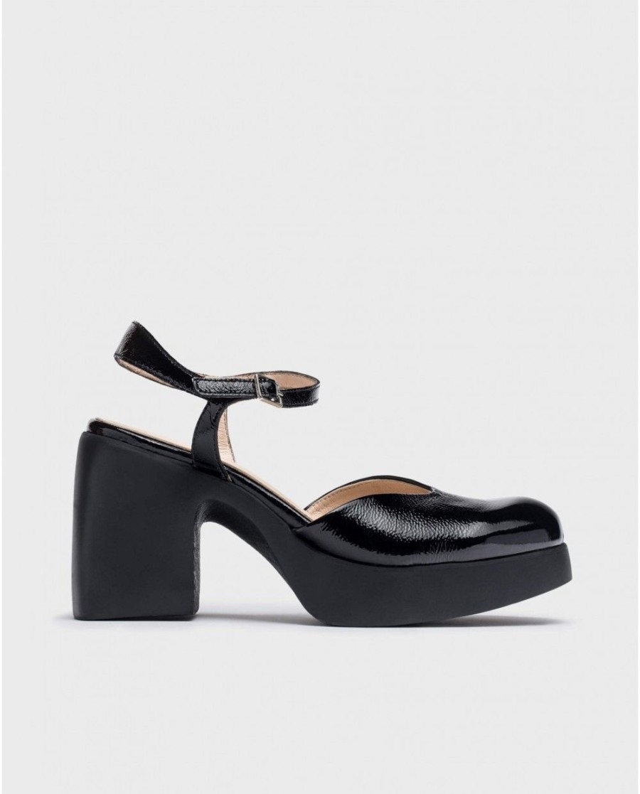 Wonders Black Juana Mary Jane | Heels