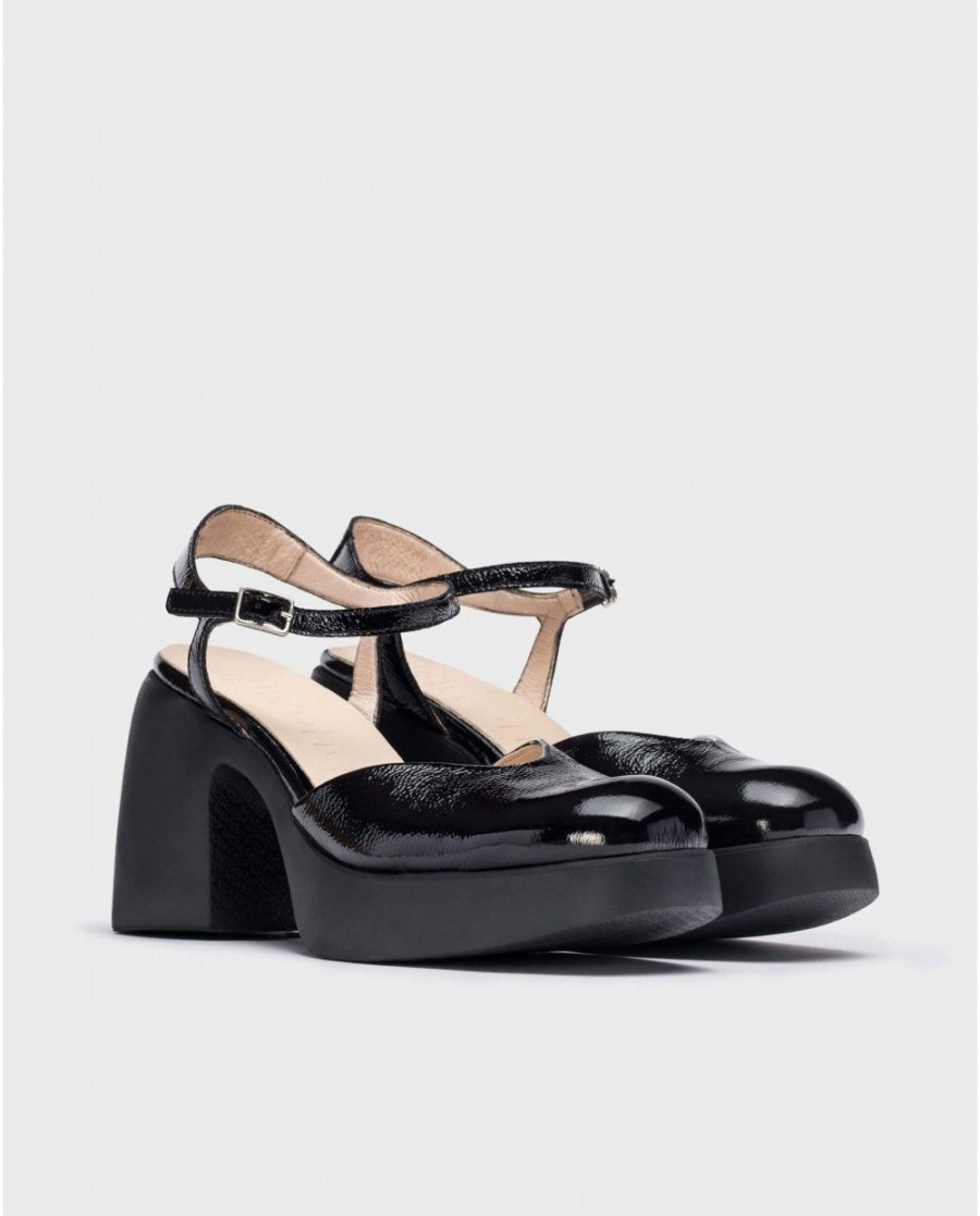 Wonders Black Juana Mary Jane | Heels