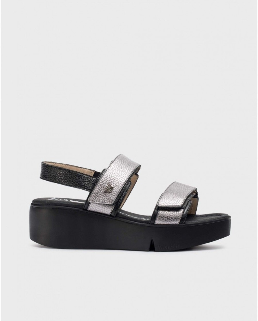 Wonders Black Amapola Sandals | Sandals