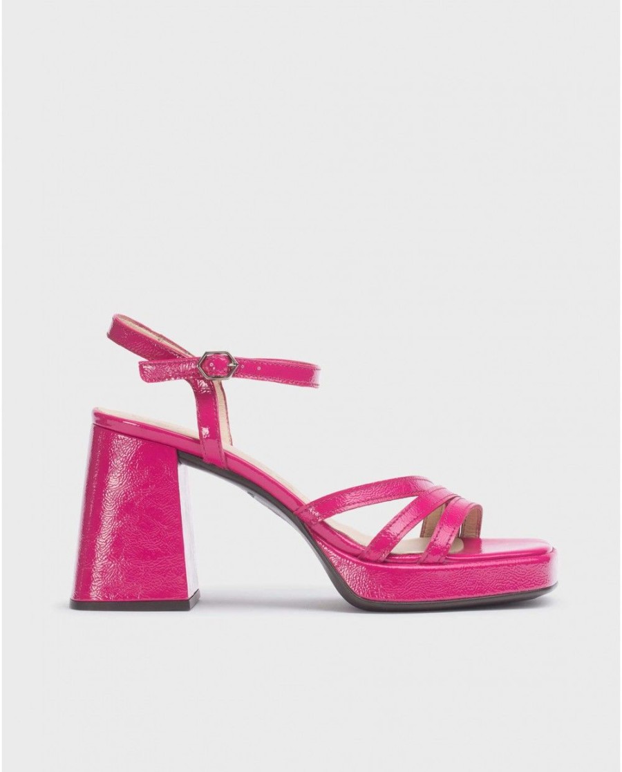 Wonders Fuchsia Love Sandal | Heels