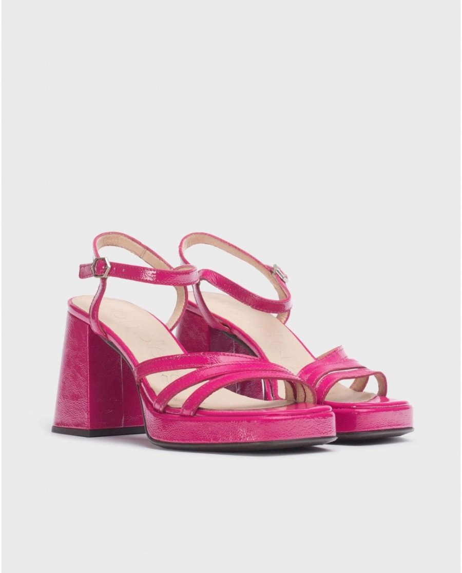 Wonders Fuchsia Love Sandal | Heels