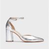 Wonders Silver Fatima Heeled Shoes | Heels