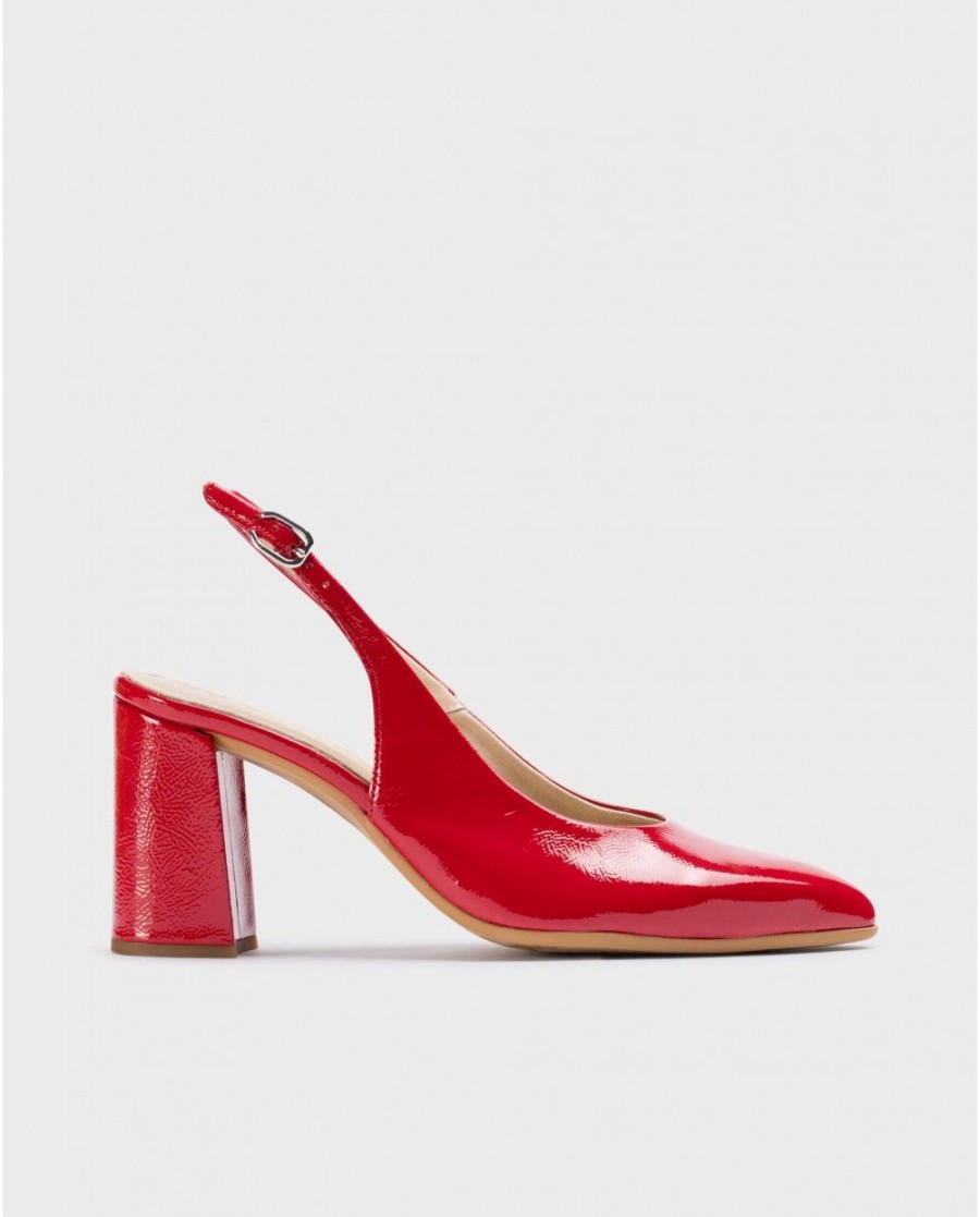 Wonders Red Vilma Heeled Shoes | Heels