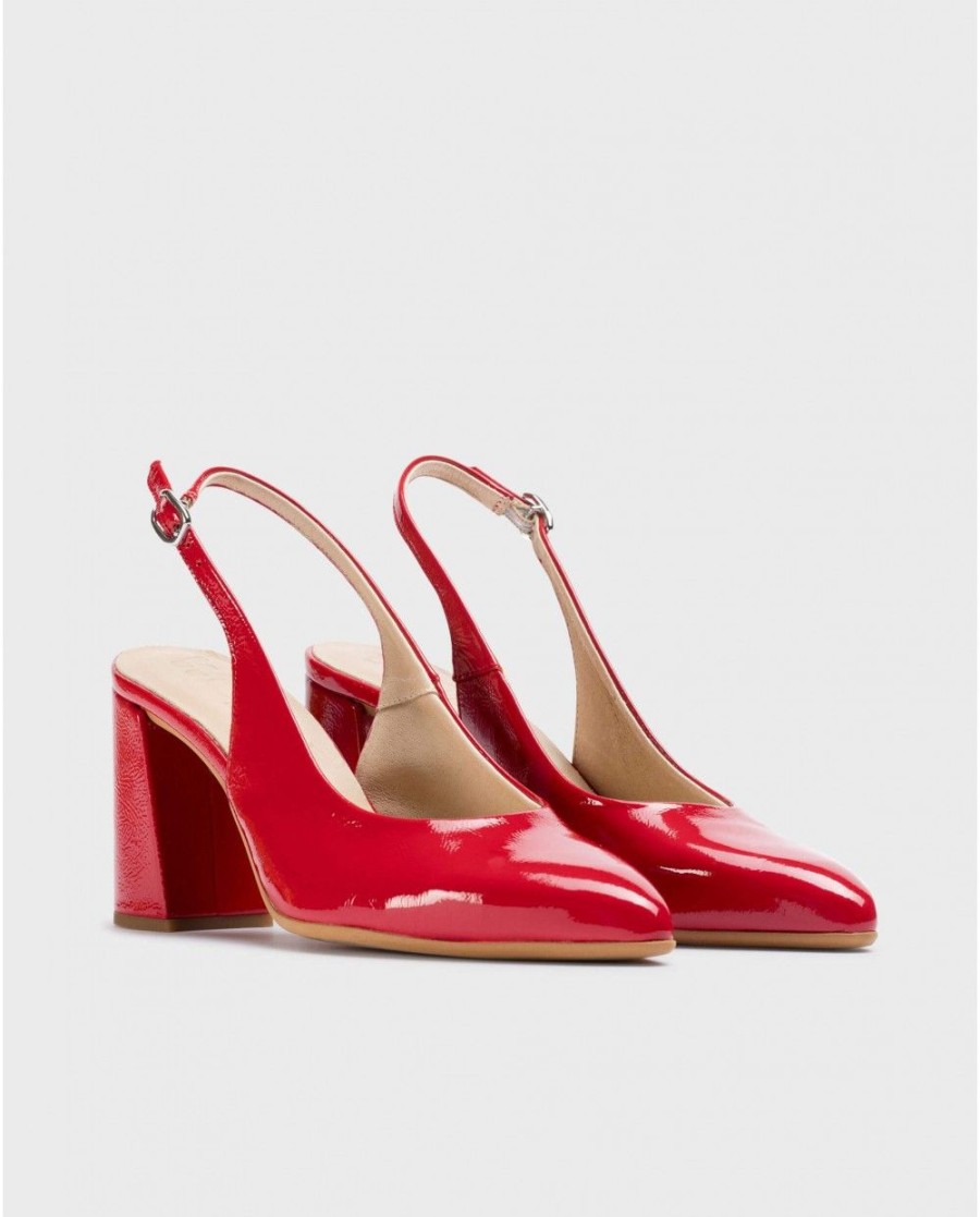 Wonders Red Vilma Heeled Shoes | Heels