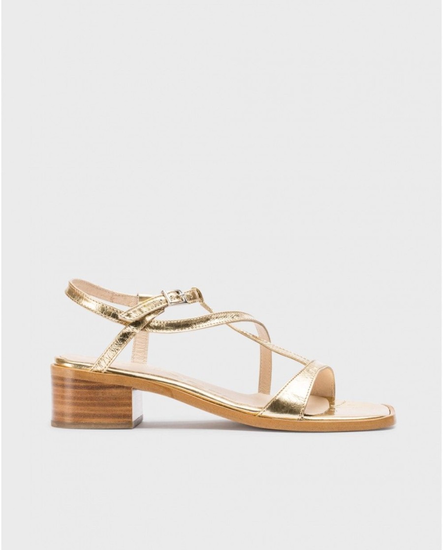 Wonders Gold Aurora Sandals | Sandals