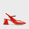 Wonders Red Jane Slingback Sandals | Heels