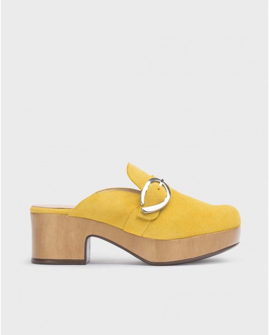 Wonders Yellow Slow Clog | Platforms