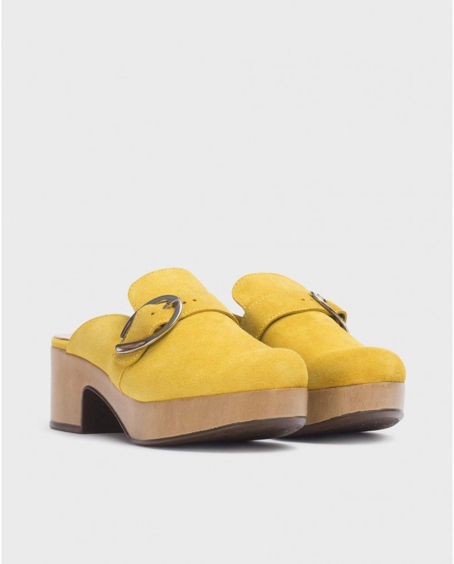 Wonders Yellow Slow Clog | Platforms