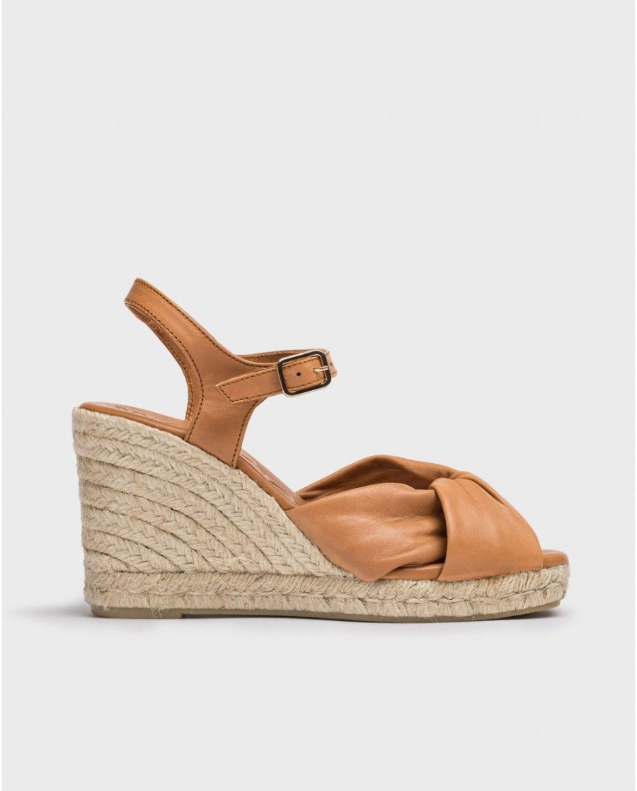 Wonders Brown Anuk Sandal | Espadrilles