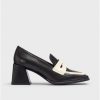 Wonders Black Fiodor Moccasin | Heels