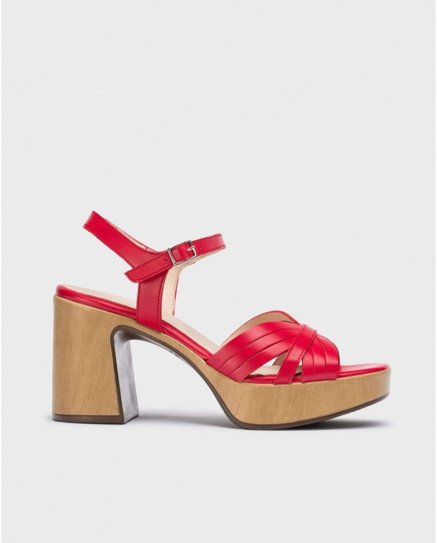 Wonders Red Marisol Sandals | Sandals