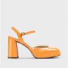 Wonders Orange Selena Platform | Heels