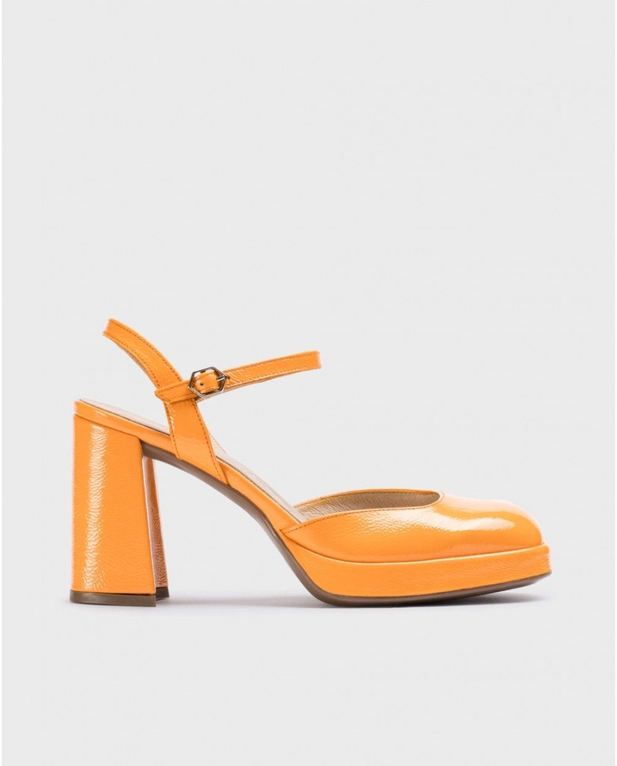 Wonders Orange Selena Platform | Heels