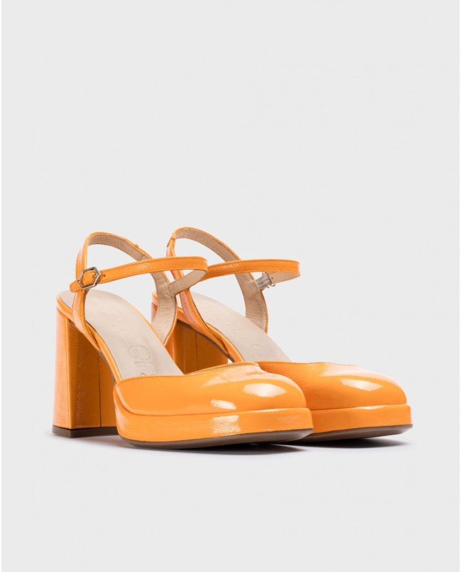 Wonders Orange Selena Platform | Heels