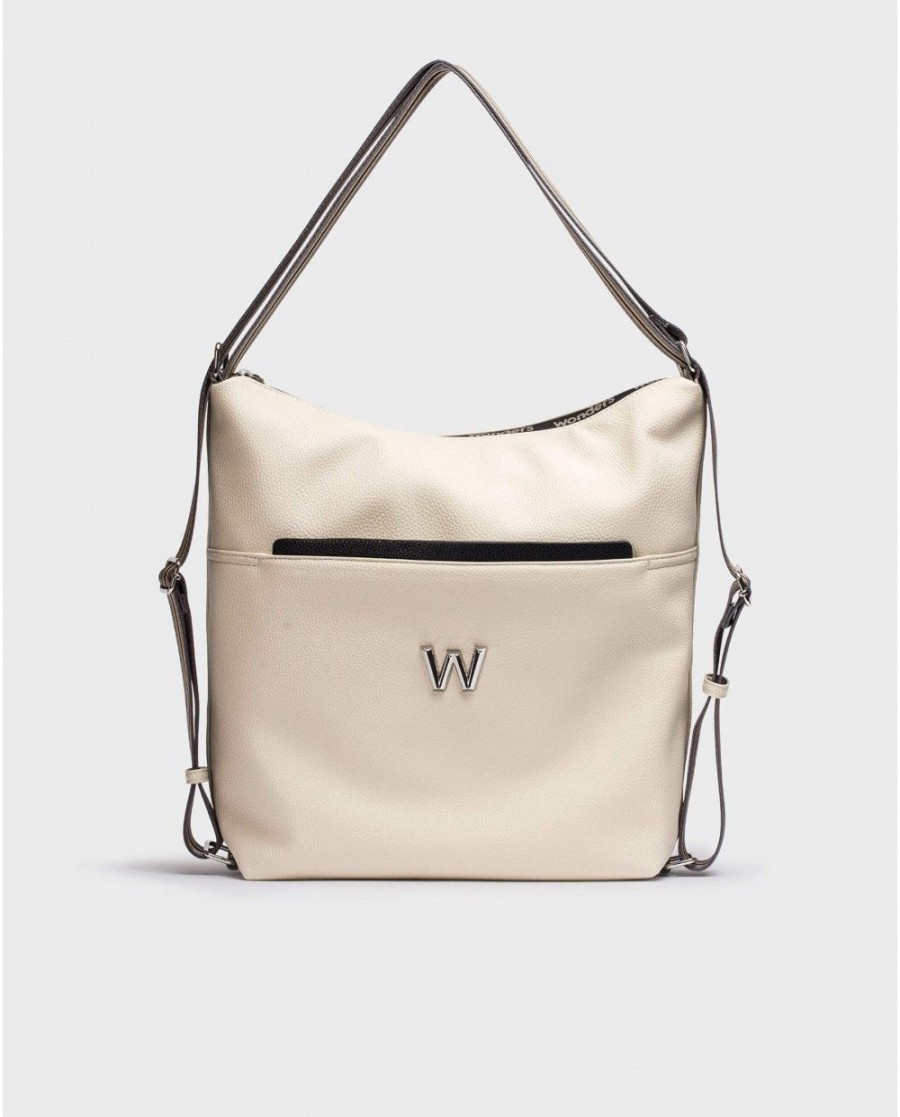 Wonders Cream Bicolor Amatista Bag | Totes