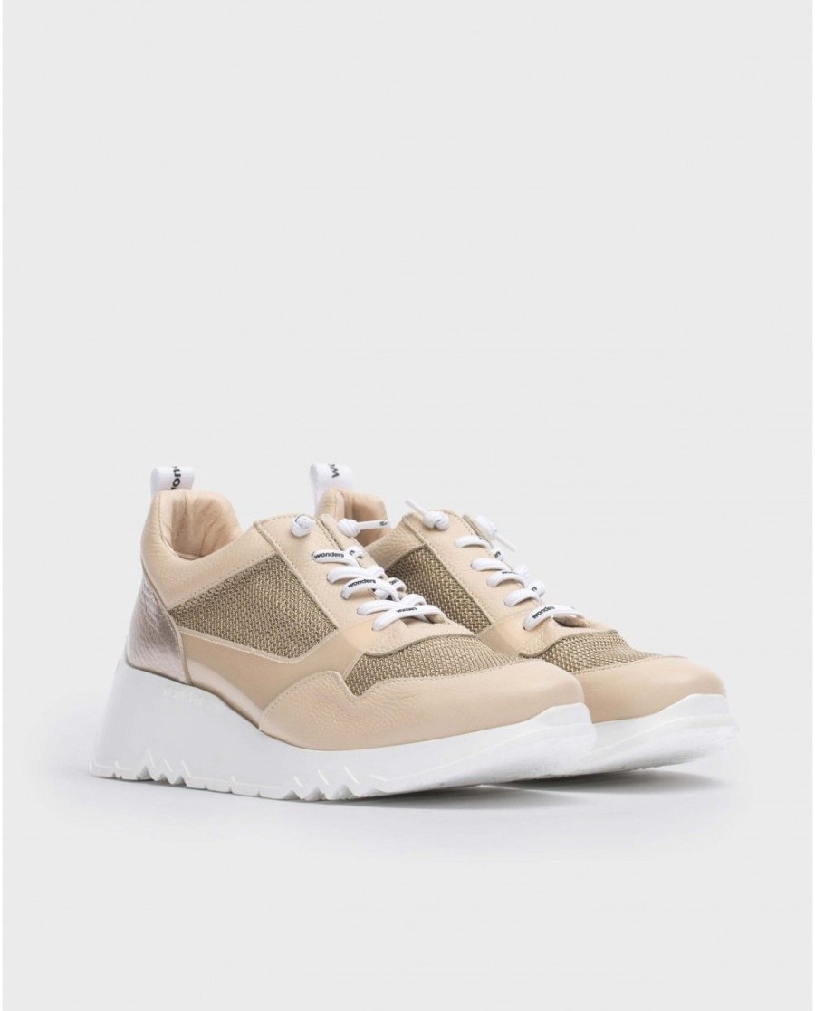 Wonders Beige Suki Sneaker | Sneakers