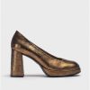 Wonders Gold Captain High-Heeled Shoe | Heels