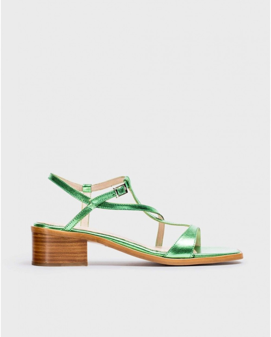 Wonders Green Mellic Aurora Sandal | Sandals