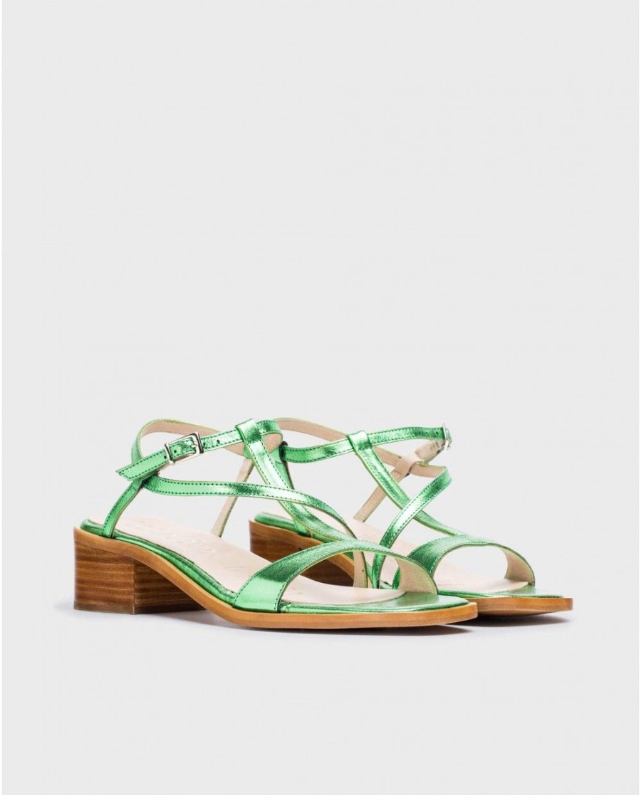 Wonders Green Mellic Aurora Sandal | Sandals