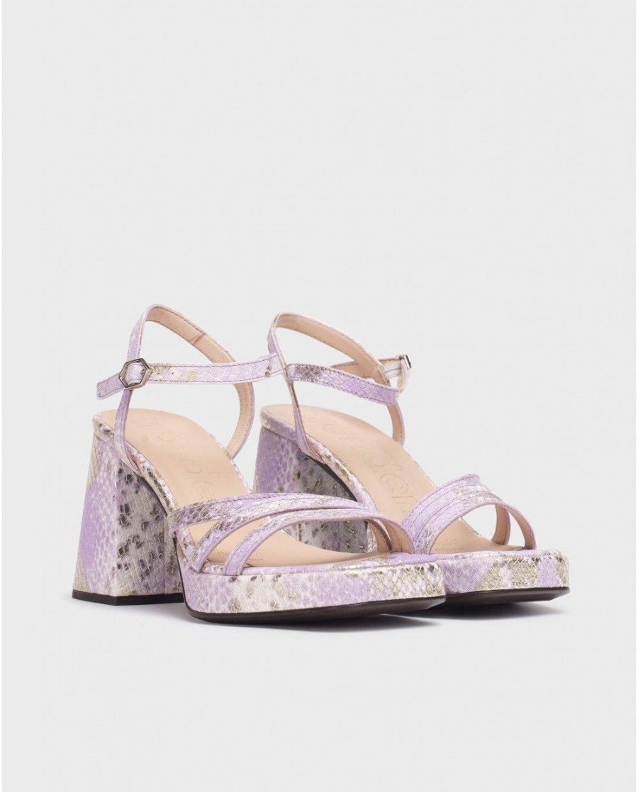 Wonders Violet Love Sandal | Heels